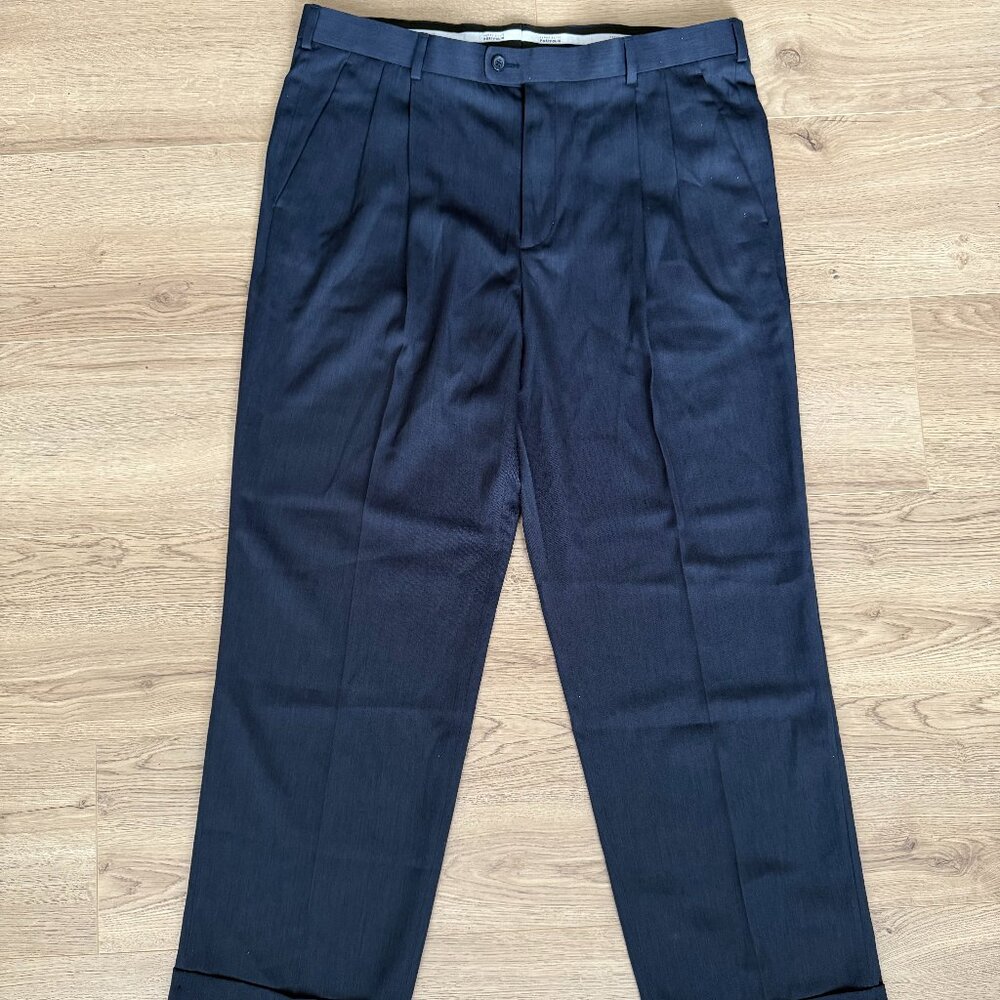 Mens Perry Ellis 36x30 Portfolio Classic Fit Dress Pants